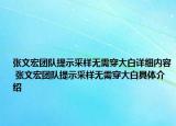張文宏團(tuán)隊(duì)提示采樣無(wú)需穿大白詳細(xì)內(nèi)容 張文宏團(tuán)隊(duì)提示采樣無(wú)需穿大白具體介紹