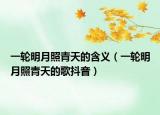 一輪明月照青天的含義（一輪明月照青天的歌抖音）