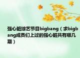 強心臟綜藝節(jié)目bigbang（求bigbang成員們上過的強心臟共有哪幾期）
