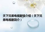 天下兄弟電視劇情介紹（天下兄弟電視劇簡介）