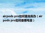 airpods pro如何查詢真?zhèn)危╝irpods pro如何查看電量）