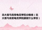 北大青鳥育星電競(jìng)學(xué)院分?jǐn)?shù)線（北大青鳥育星電競(jìng)學(xué)院頒發(fā)什么學(xué)歷）