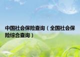 中國社會(huì)保險(xiǎn)查詢（全國社會(huì)保險(xiǎn)綜合查詢）