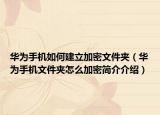 華為手機(jī)如何建立加密文件夾（華為手機(jī)文件夾怎么加密簡(jiǎn)介介紹）
