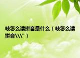 岐怎么讀拼音是什么（岐怎么讀拼音\
