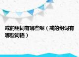 戒的組詞有哪些呢（戒的組詞有哪些詞語）
