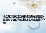 山區(qū)遇到泥石流正確的做法是往哪里跑（遇到泥石流正確的做法是往哪里跑簡介介紹）