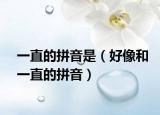 一直的拼音是（好像和一直的拼音）