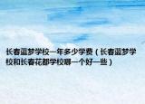 長(zhǎng)春藍(lán)夢(mèng)學(xué)校一年多少學(xué)費(fèi)（長(zhǎng)春藍(lán)夢(mèng)學(xué)校和長(zhǎng)春花都學(xué)校哪一個(gè)好一些）