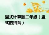 豎式計算題二年級（豎式的拼音）