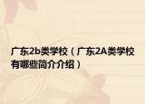 廣東2b類學校（廣東2A類學校有哪些簡介介紹）