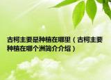 古柯主要是種植在哪里（古柯主要種植在哪個(gè)洲簡介介紹）