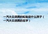 一汽大眾速騰的輪胎是什么牌子（一汽大眾速騰的名字）