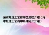 污水處理工藝有哪些流程介紹（污水處理工藝有哪幾種簡(jiǎn)介介紹）