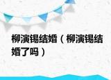 柳演錫結婚（柳演錫結婚了嗎）
