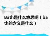 Bath是什么意思?。╞ath的含義是什么）