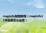 mapinfo制圖教程（mapinfo11字體庫怎么設置）