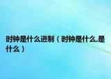 時鐘是什么進(jìn)制（時鐘是什么,是什么）