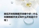 按壓開關(guān)和翹板開關(guān)哪個好（什么叫做翹板開關(guān)又叫什么開關(guān)簡介介紹）