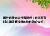 國外有什么軟件看視頻（有哪些可以在國外看視頻的軟件簡介介紹）