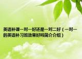 英語補課一對一好還是一對二好（一對一的英語補習(xí)班效果好嗎簡介介紹）