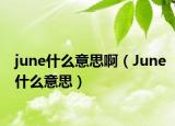 june什么意思?。↗une什么意思）