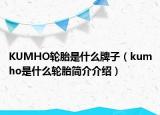 KUMHO輪胎是什么牌子（kumho是什么輪胎簡介介紹）