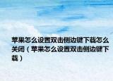 蘋果怎么設(shè)置雙擊側(cè)邊鍵下載怎么關(guān)閉（蘋果怎么設(shè)置雙擊側(cè)邊鍵下載）