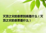 滅頂之災(zāi)的意思到底是什么（滅頂之災(zāi)的意思是什么）