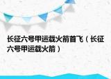長(zhǎng)征六號(hào)甲運(yùn)載火箭首飛（長(zhǎng)征六號(hào)甲運(yùn)載火箭）