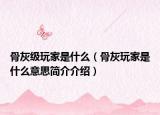 骨灰級(jí)玩家是什么（骨灰玩家是什么意思簡(jiǎn)介介紹）