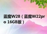 藍(lán)魔W28（藍(lán)魔W22pro 16GB版）