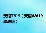 天語T619（天語W619 聯(lián)通版）