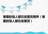 等愛(ài)的情人都在夜里哭男聲（等愛(ài)的情人都在夜里哭）