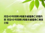 河北4少年同騎1電瓶車被撞身亡詳細(xì)內(nèi)容 河北4少年同騎1電瓶車被撞身亡具體介紹