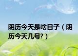 陰歷今天是啥日子（陰歷今天幾號?）