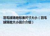 羽毛球場地標(biāo)準(zhǔn)尺寸大?。ㄓ鹈驁龅卮笮『喗榻榻B）