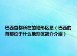 巴西首都所在的地形區(qū)是（巴西的首都位于什么地形區(qū)簡(jiǎn)介介紹）