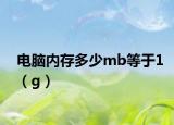 電腦內(nèi)存多少mb等于1（g）