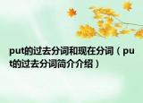 put的過去分詞和現(xiàn)在分詞（put的過去分詞簡介介紹）