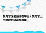 愛奇藝衛(wèi)視頻道在哪里（愛奇藝上的電視臺頻道在哪里）