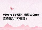 v30pro 5g頻段（榮耀v30pro支持哪幾個5G頻段）