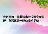 黃巖區(qū)第一職業(yè)技術(shù)學(xué)校哪個(gè)專業(yè)好（黃巖區(qū)第一職業(yè)技術(shù)學(xué)校）