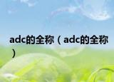 adc的全稱（adc的全稱）