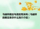 馬赫環(huán)數(shù)量與速度有關(guān)嗎（馬赫環(huán)的數(shù)量表示什么簡(jiǎn)介介紹）