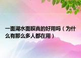 一面湖水面膜真的好用嗎（為什么有那么多人都在用）
