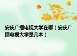 安慶廣播電視大學(xué)在哪（安慶廣播電視大學(xué)是幾本）