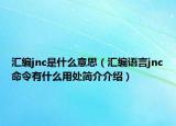 匯編jnc是什么意思（匯編語言jnc命令有什么用處簡介介紹）