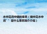水中花月中鏡的意思（鏡中花水中月’’是什么意思簡介介紹）