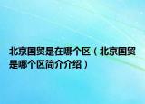 北京國貿(mào)是在哪個區(qū)（北京國貿(mào)是哪個區(qū)簡介介紹）